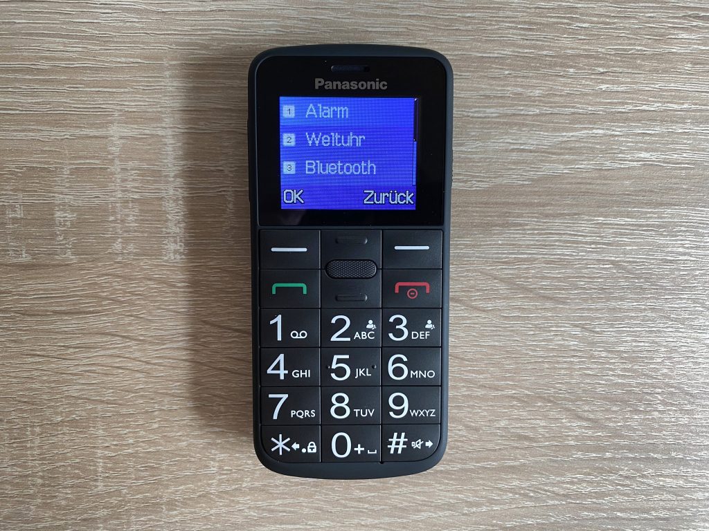 Panasonic KX-TU110 EXB Seniorenhandy Menü Organisator