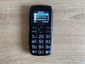 Artfone C1+ Seniorenhandy Menü Medien