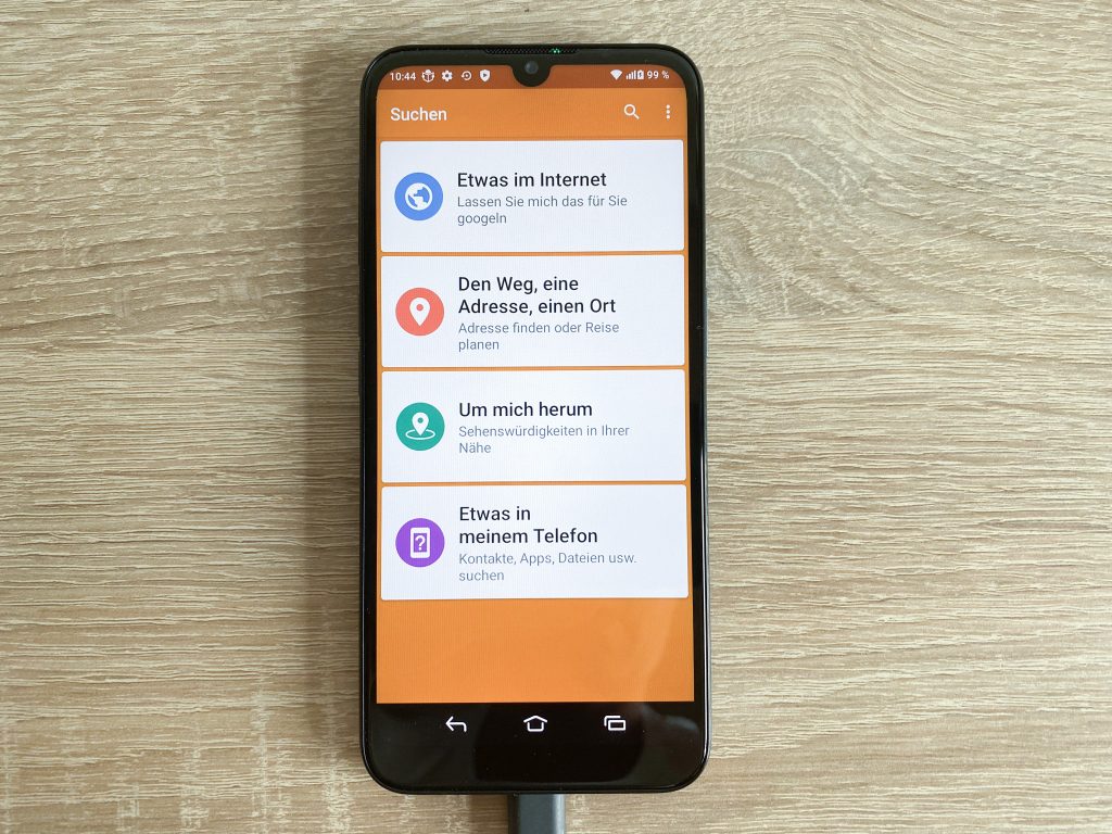 Doro 8100 4G Seniorenhandy Suchmenü