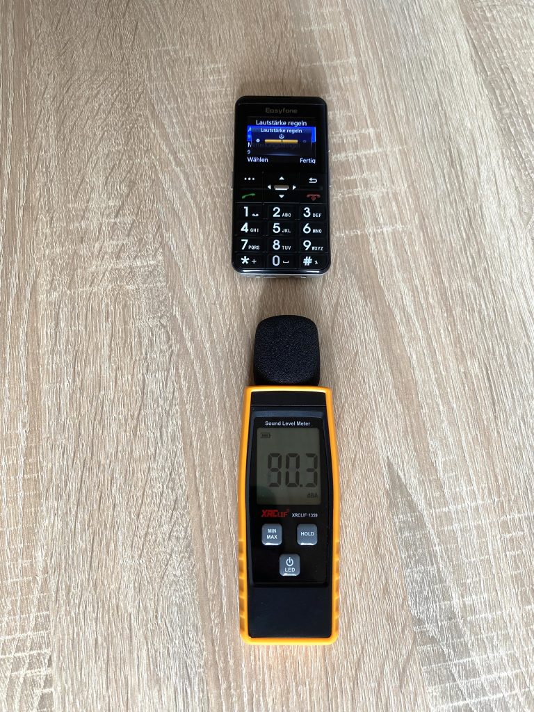 Easyfone Prime-A7 Seniorenhandy Lautstärke