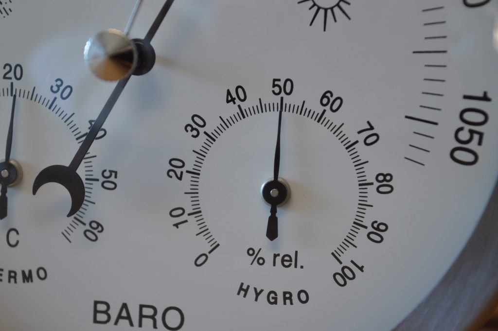 GardenMate Hygrometer und Barometer Detailansicht Luftfeuchtigkeit