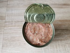 AniForte Nass LandChicken Hundefutter Dose geöffnet