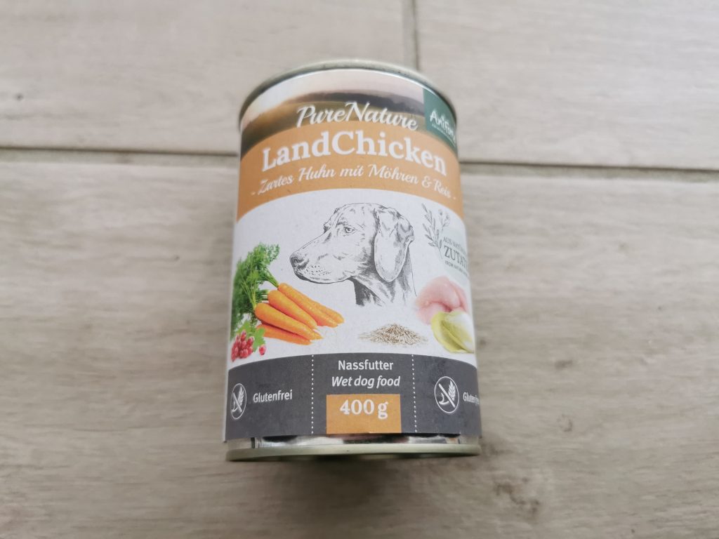 AniForte Nass LandChicken Hundefutter Dose von vorn
