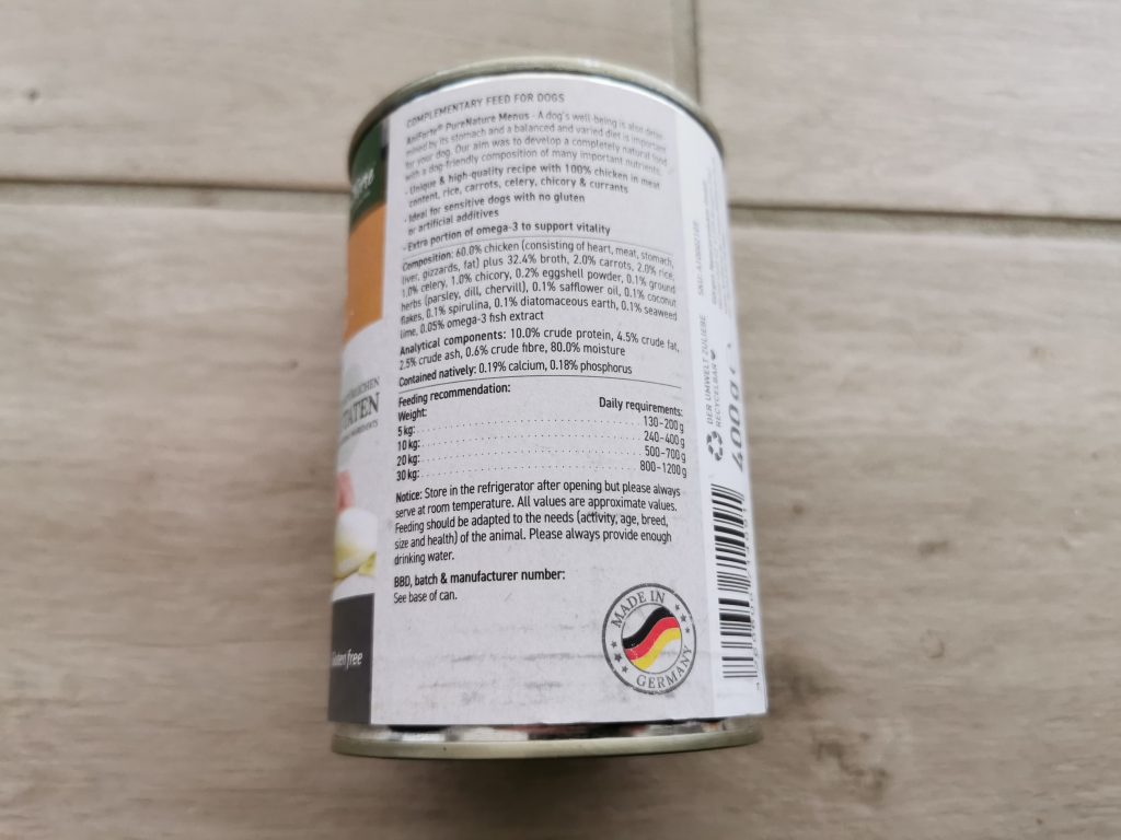 AniForte Nass LandChicken Hundefutter Dosenaufdruck 1