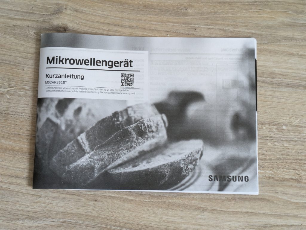 Anleitung der Samsung MS2AK3515ASEG Mikrowelle