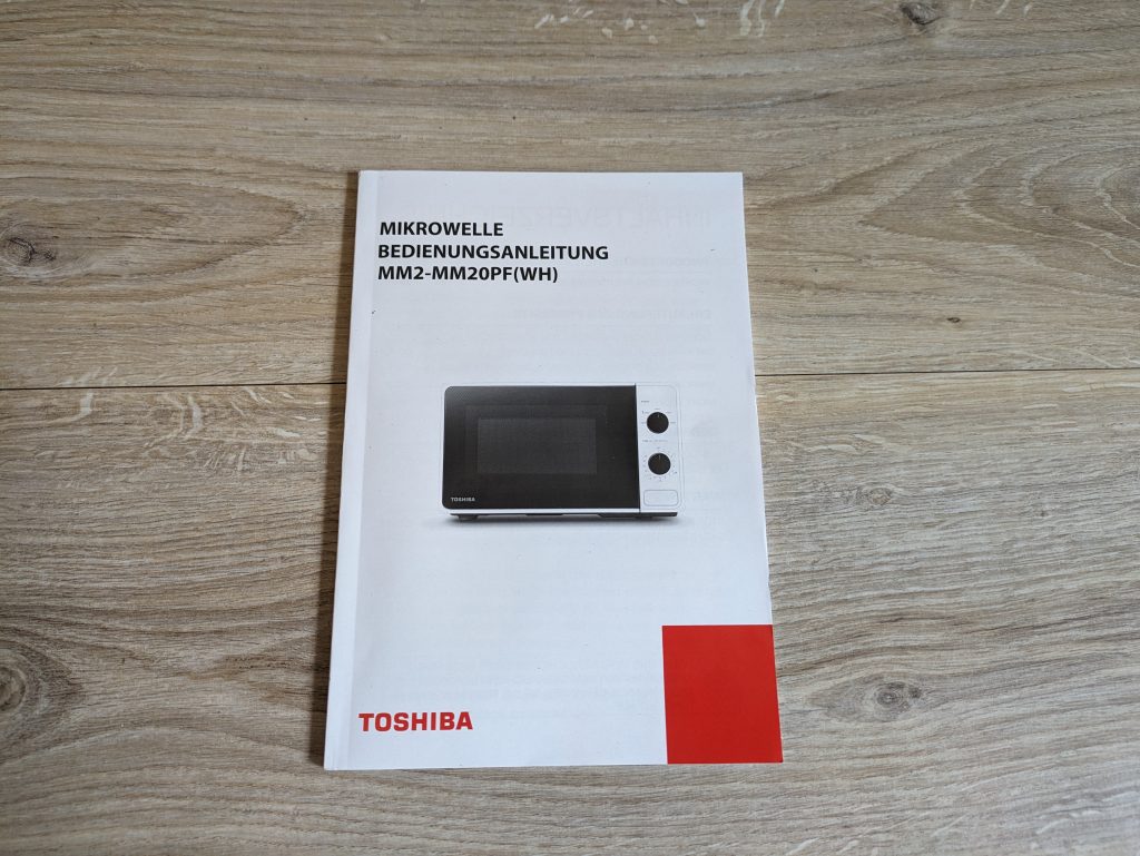 Anleitung der Toshiba MM2-MM20PF Mikrowelle
