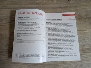 Anleitung der Toshiba MM2-MM20PF Mikrowelle, geöffnet