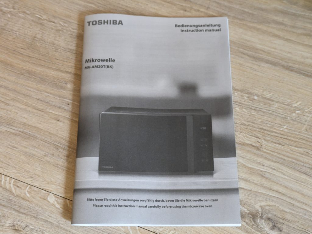 Anleitung der Toshiba MV-AM20T Mikrowelle