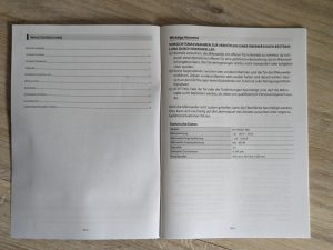 Anleitung der Toshiba MV-AM20T Mikrowelle, geöffnet