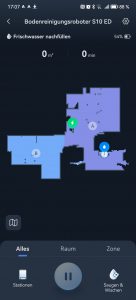 App des SwitchBot S10 Saug-Wisch-Roboters