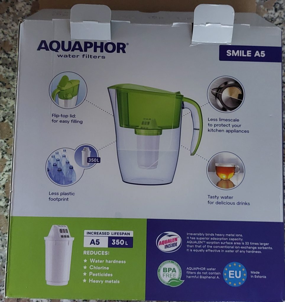 Aquaphor Smile Cyclamen Wasserfilter Rückseite Verpackung