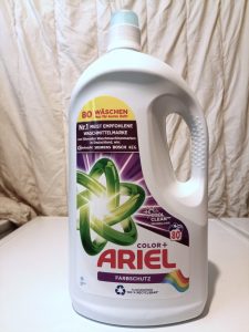 Ariel Color+ Flüssig Waschmittel, Verpackung Vorderseite
