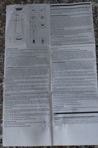 BRITA Wasserfilter-Karaffe Beschreibung mit Hinweisen