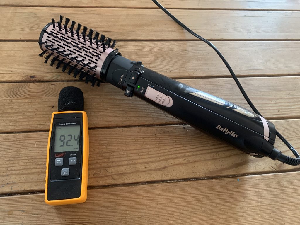BaByliss AS200E Warmluftbürste Lautstärke in Dezibel