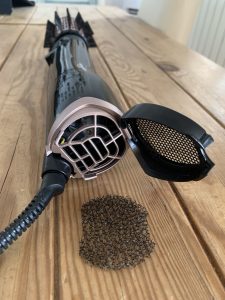 BaByliss AS200E Warmluftbürste mit entnommenem Luftfilter