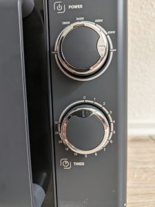 Bedienfeld der CASO Design M20 Ecostyle Mikrowelle