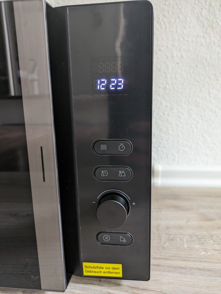 Bedienfeld der Toshiba MV-AM20T Mikrowelle
