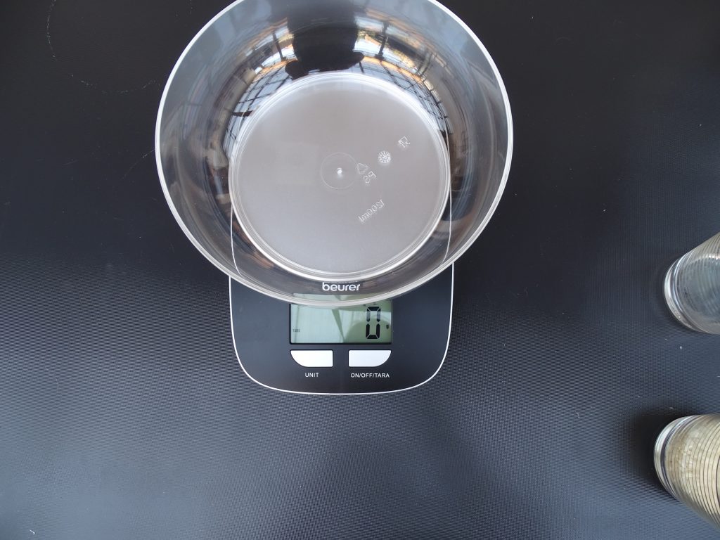 Beurer Küchenwaage Test Tarafunktion ohne Hintergrundbeleuchtung