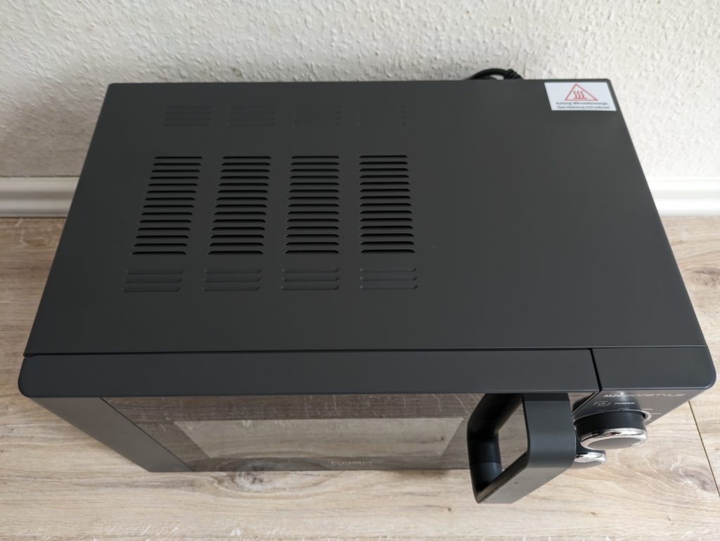 CASO Design M20 Ecostyle Mikrowelle von oben