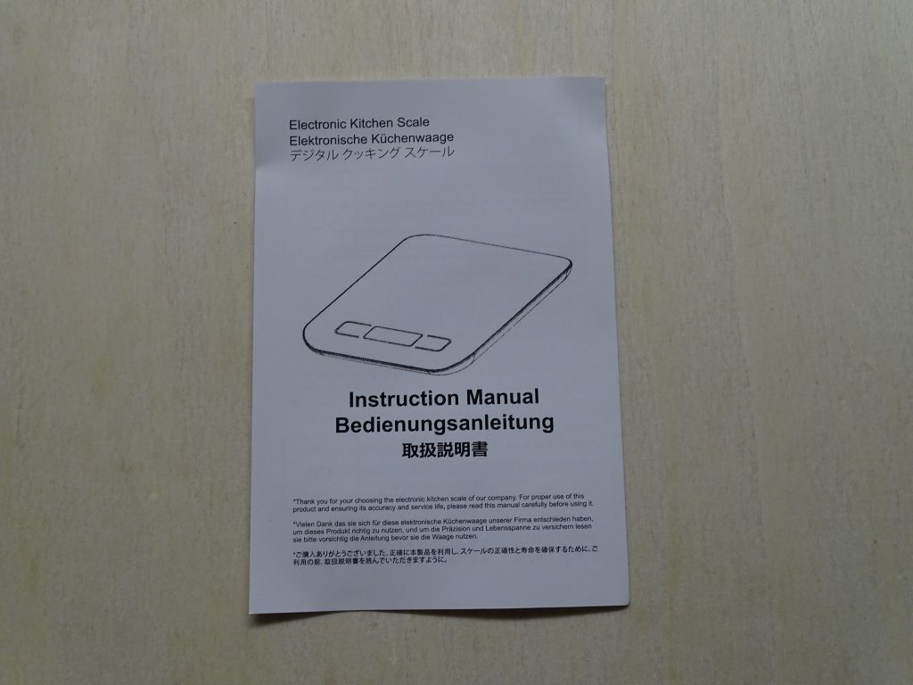 GRIFEMA Küchenwaage Bedienungsanleitung