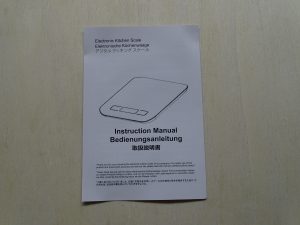 GRIFEMA Küchenwaage Bedienungsanleitung