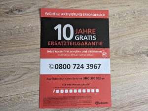Garantie der Bauknecht MWK 201 B Mikrowelle