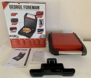 George Foreman 25030-56 Konatktgrill ausgepackt mit Zubehör