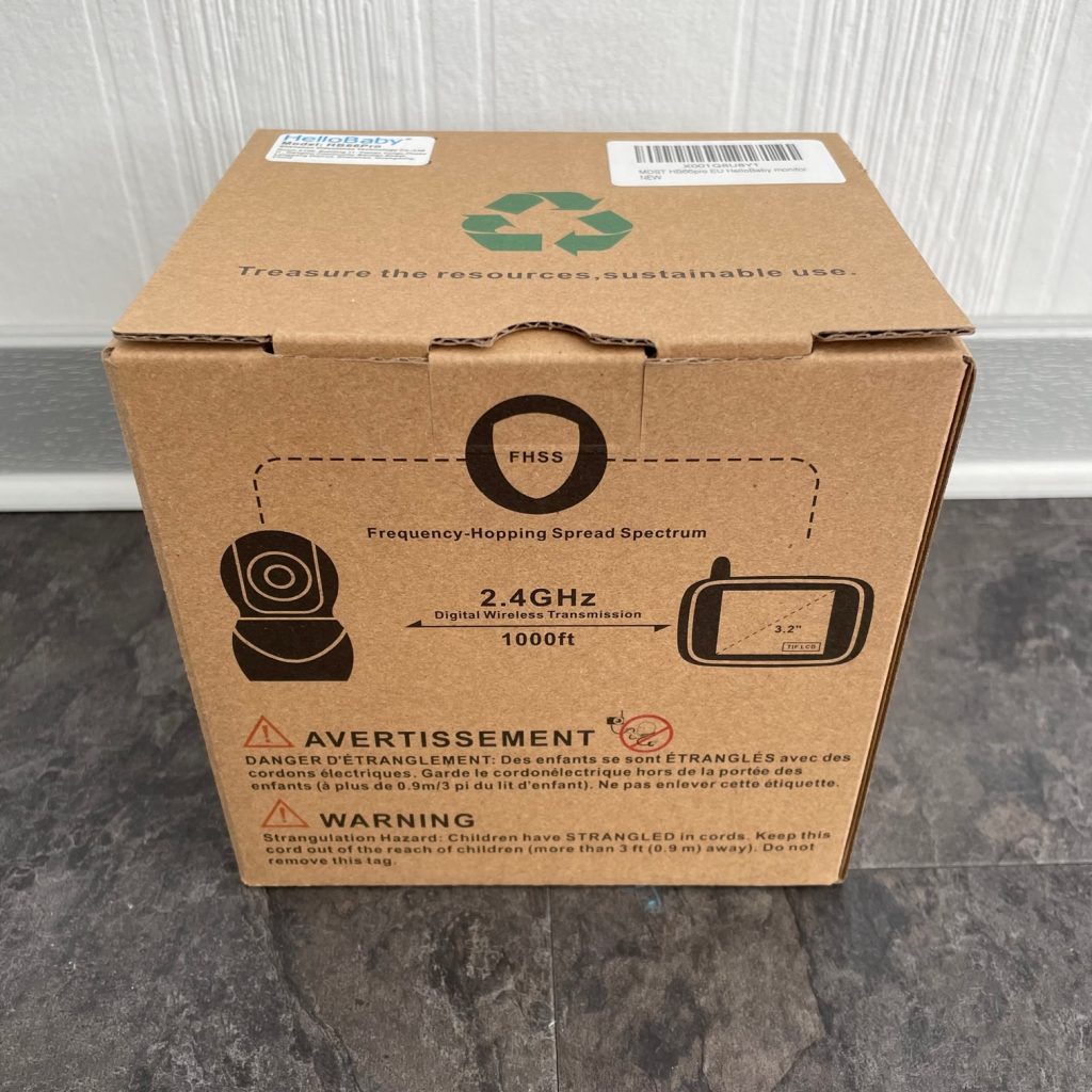 HelloBaby HB66 pro Babyphone Verpackung Rückseite