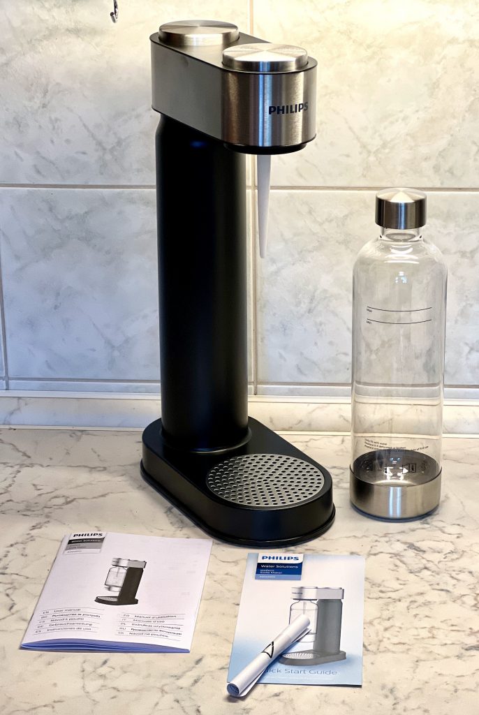 Philips GoZero ADD4901BK/10 Wassersprudler mit Zubehör