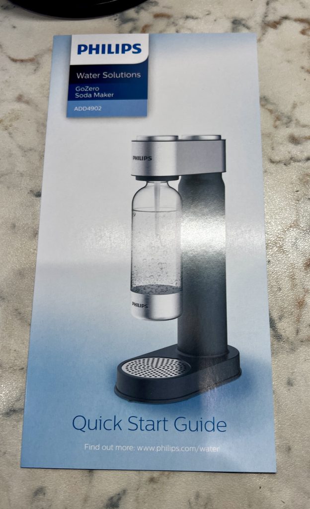Philips GoZero ADD4901BK/10 Wassersprudler Bedienungsanleitung