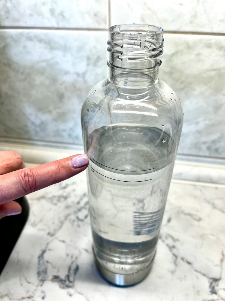 BRITA sodaONE Wassersprudler Flaschenmarkierung