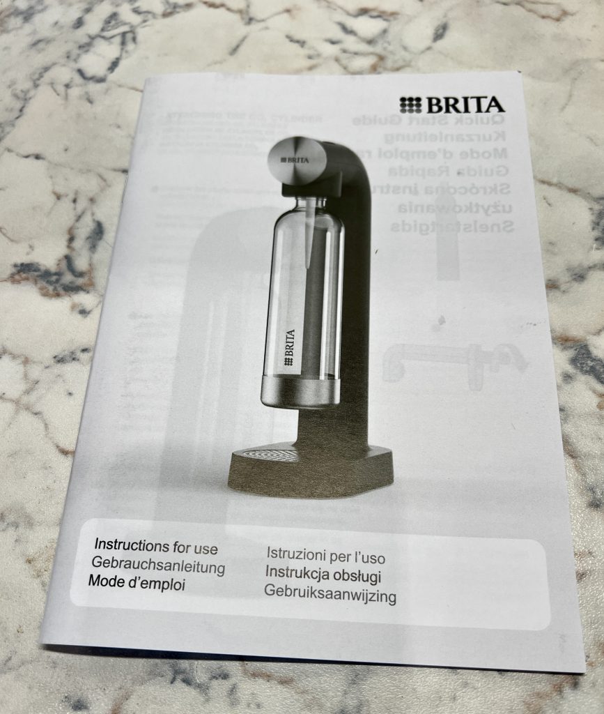 BRITA sodaONE Wassersprudler Bedienungsanleitung