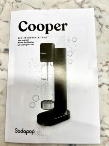 Sodapop Cooper Wassersprudler Bedienungsanleitung