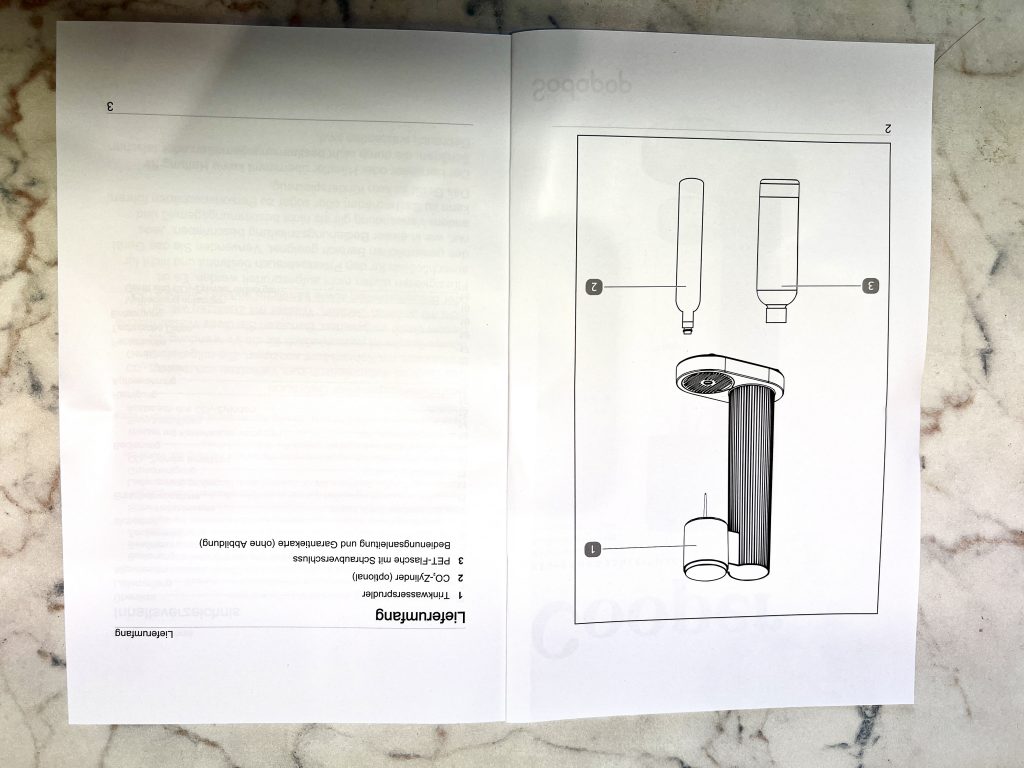 Sodapop Cooper Wassersprudler Bedienungsanleitung