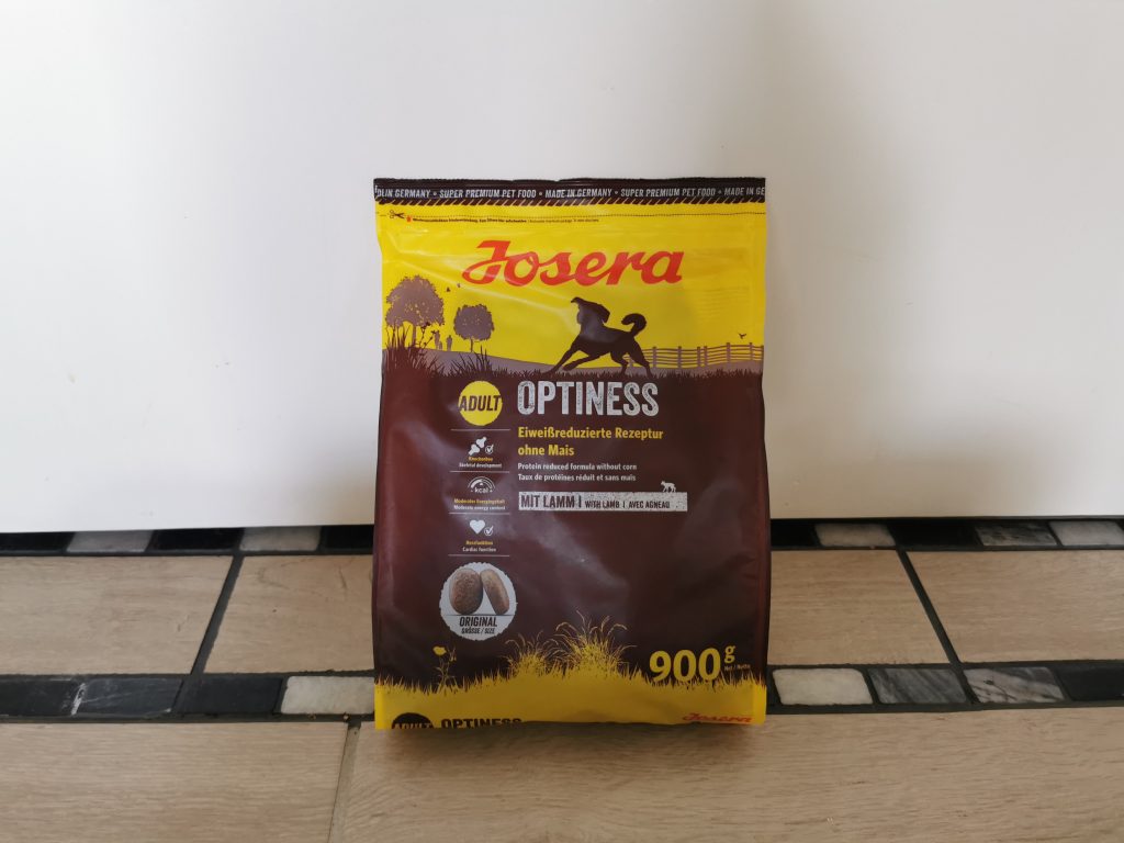JOSERA Optiness Hundefutter Beutel von vorn