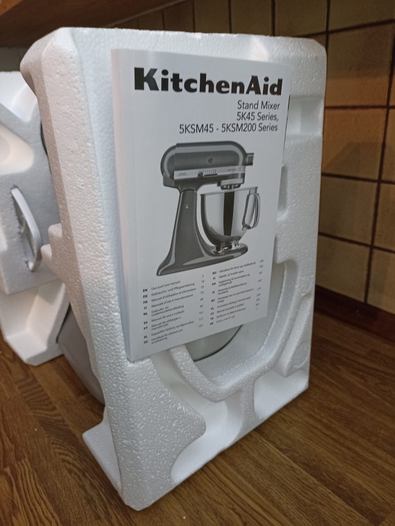 KitchenAid 5K45SSESL Küchenmaschine, Gebrauchsanweisung mit Innenverpackung