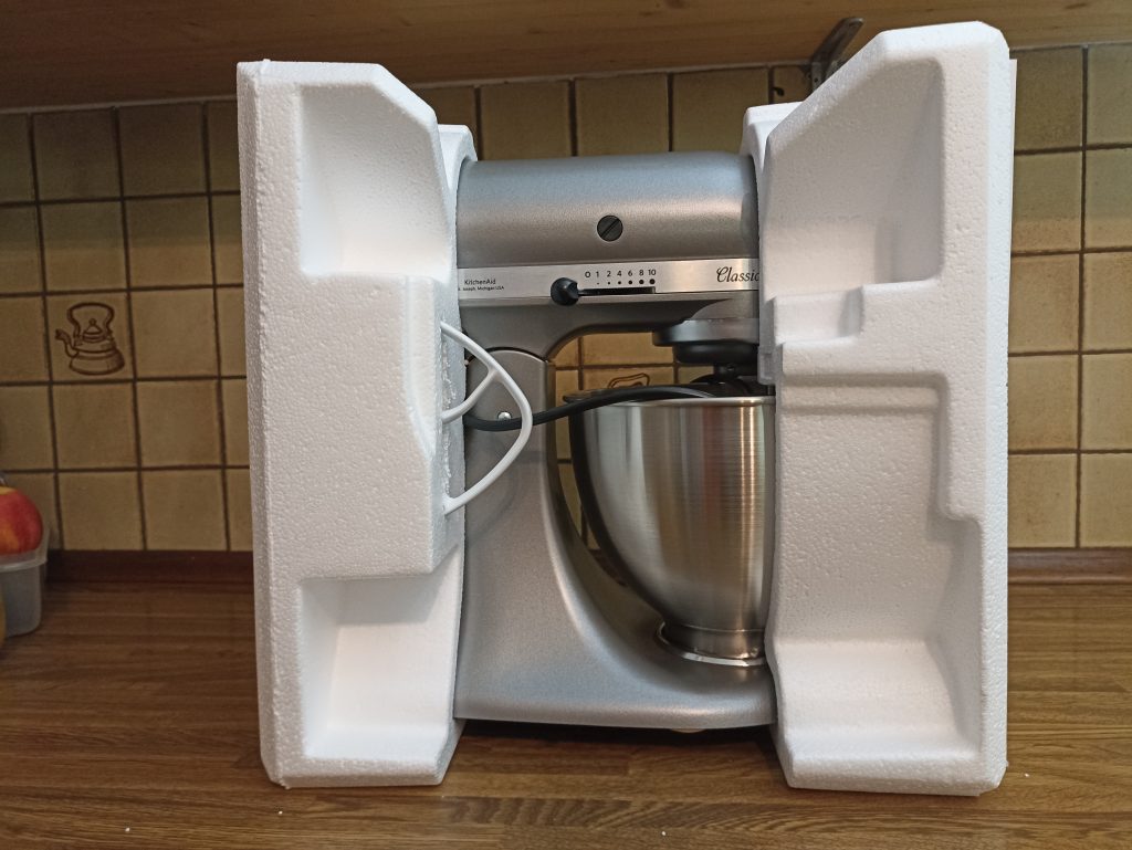 KitchenAid 5K45SSESL Küchenmaschine, Maschine mit Innenverpackung