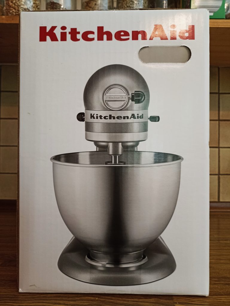 KitchenAid 5K45SSESL Küchenmaschine, Verpackung Seitenansicht 1