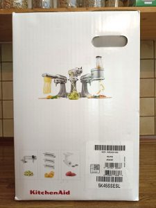 KitchenAid 5K45SSESL Küchenmaschine, Verpackung Seitenansicht 2
