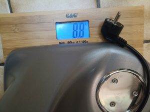 KitchenAid 5K45SSESL Küchenmaschine, Wiegen auf der Waage