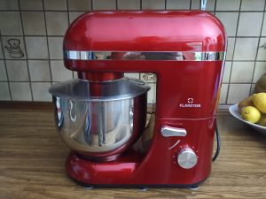 Klarstein Bella Elegance Küchenmaschine, Gesamtansicht mit Schüssel
