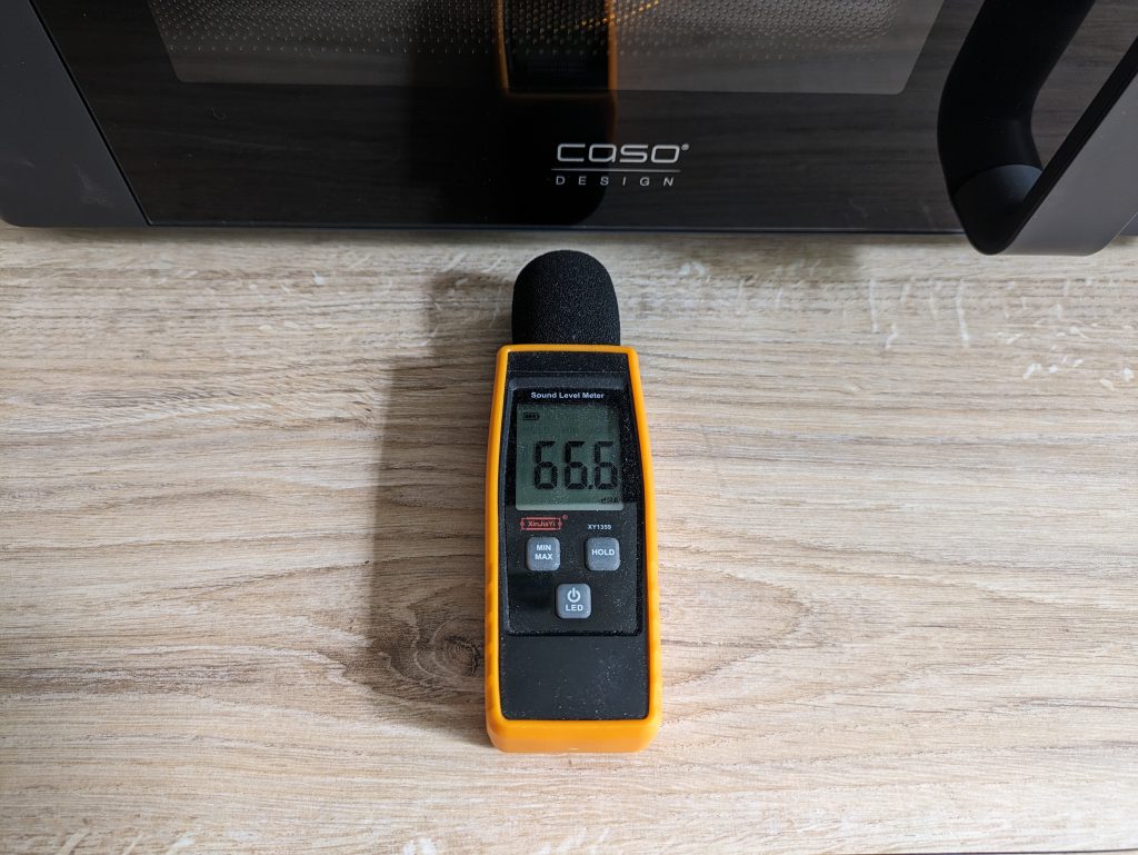 Lautstärke der CASO Design M20 Ecostyle Mikrowelle