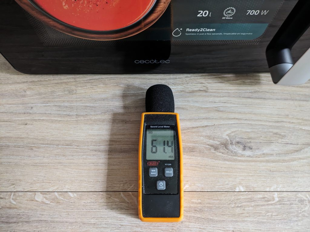 Lautstärke der Cecotec Microondas ProClean 3050 Mikrowelle