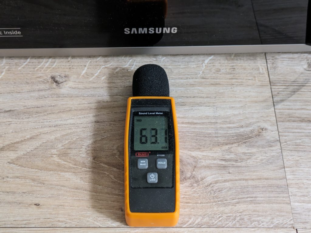Lautstärke der Samsung MS2AK3515ASEG Mikrowelle
