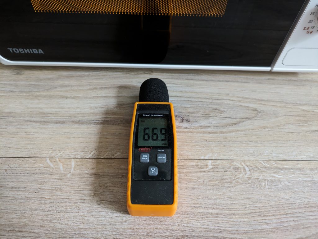 Lautstärke der Toshiba MM2-MM20PF Mikrowelle