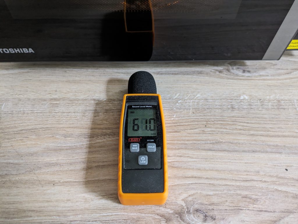 Lautstärke der Toshiba MV-AM20T Mikrowelle
