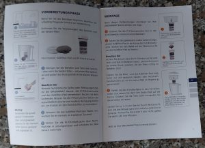 Maunawai Kini Wasserfilter Bedienungsanleitung aufgeklappt