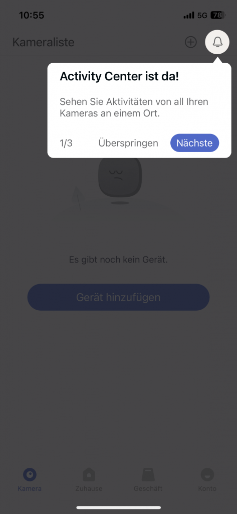 Nooie Indoor Cam App Hinweise