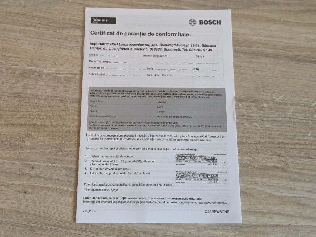Garantie der der Bosch FFL023MW0 Serie 2 Mikrowelle