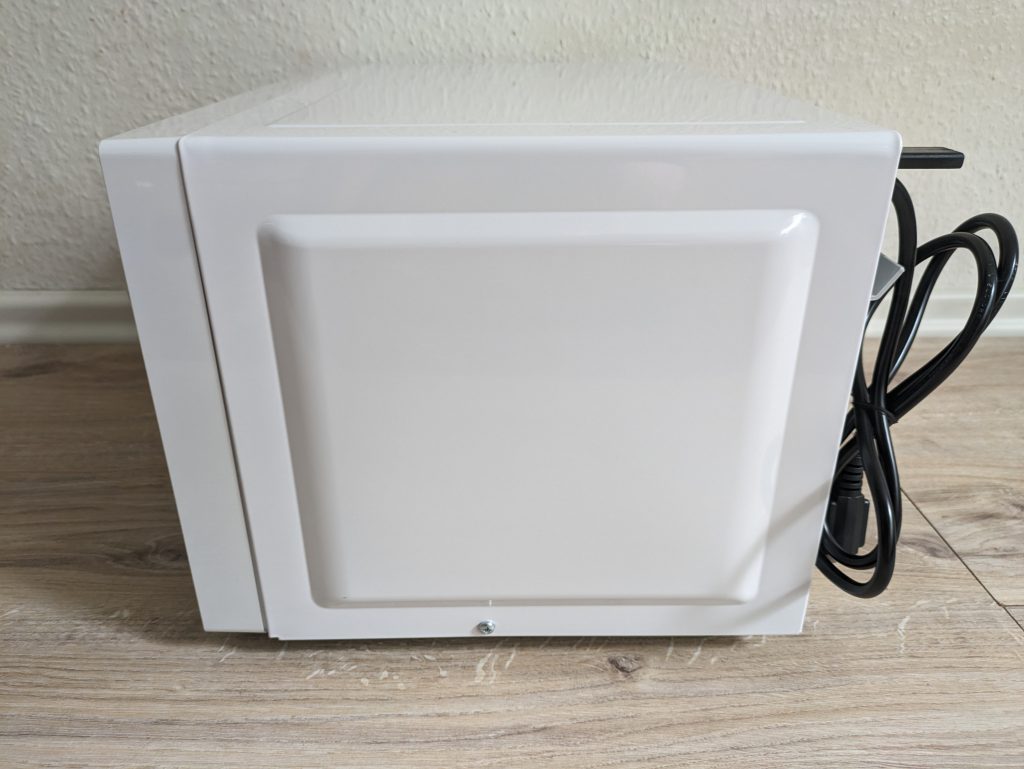 Panasonic NN-E20JWMEPG Mikrowelle von links